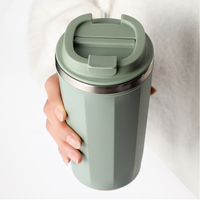 350ml 510ml Anti Chute Café Magique Aspiration Thermique Café Fond Tasse Tasse avec Gobelet En Acier Inoxydable