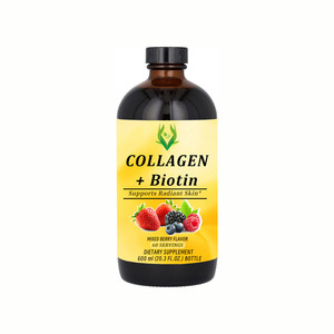 Complément Alimentaire Liquide au Collagène et Biotine Saveur Baies Mélangées Marque Privée OEM avec Calcium pour une Peau Éclatante - Product Image 1