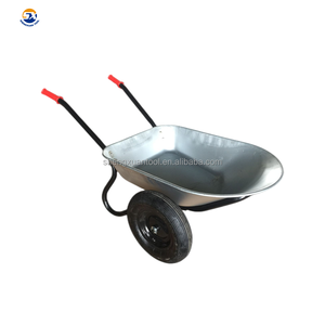 दो पहियों लोहे की सामग्री ट्रे, बगीचे व्हीलबैरो wb6407 - Product Image 1