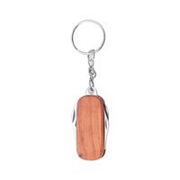 Couteau pliant multifonctionnel en acier inoxydable, porte-clés, ouvre-bouteille portable pour l'extérieur, outil multifonction de poche, cadeau personnalisé