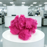 Fibre de polyester recyclée 2.5D64MM utilisée pour les tapis de mariage