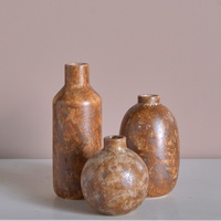 Vase à fleurs en verre mat nordique Aeofa Morandi, fait main, forme ronde irrégulière, décoration de table, style Instagram, mariage