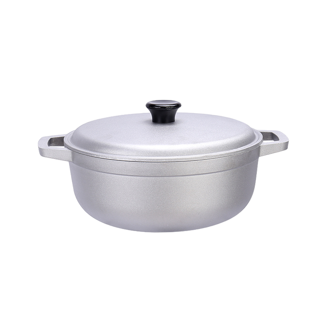 Hot Sale 3-Piece Die Casting Aluminum Cookware Set 24/28/32 cm Pots Pans Stainless Steel Handles Induction Bottom Glass