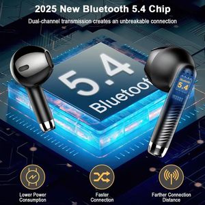 Không Dây Earbuds <span class=keywords><strong>Bluetooth</strong></span> 5.3 Tai Nghe Trong Tai 2025 Tai Nghe Không Dây Với <span class=keywords><strong>4</strong></span> ENC Mic Mini Tai Nụ Với Hifi Stereo Sâu Bass - Product Image 3