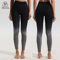 Services de livraison directe noir gris dégradé vêtements de sport vêtements de sport tenue de yoga femmes ensembles personnalisés sans couture vêtements de sport