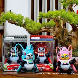 นวัตกรรมของเล่นแบบบีบอัดบนเดสก์ท็อปของเล่นแพนด้ารูปหน้าเปลี่ยนแบบอินเทอร์แอคทีฟ4แบบของขวัญสำหรับการท่องเที่ยวทางวัฒนธรรมที่สมบูรณ์แบบ - Product Image 3