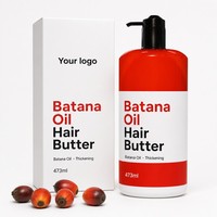 Beurre capillaire à l'huile de Batana, épaississant, texture riche, nourrissant en profondeur, soyeux et lisse, pour usage quotidien et professionnel, non collant, directement de l'usine.