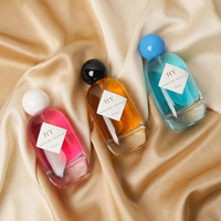 Nouvel Arrivage – Flacons de Parfum Ovales en Verre Épais 100 ml, Diffuseur à Bâtonnets, Bouchons Élégants Noirs et Blancs, Sérigraphie, Pompe Pulvérisatrice en Verre