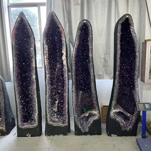 Geodas de Amatista Púrpura Natural de Brasil, Par de Cristales de Amatista con Forma de Alas de Mariposa, Cueva de Cuarzo para Decoración del Hogar - Product Image 2