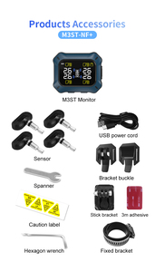 Nuevo Sistema de Monitoreo de Presión de Neumáticos TPMS para Bicicleta de Montaña ATV de Cuatro Ruedas con Alarma de Temperatura - Product Image 6