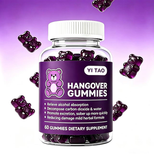 Gomitas para el Alivio de la Resaca, Suplemento Herbal de Cardo Mariano para la Desintoxicación del Hígado, Protege el Hígado, Certificado Halal, Dulces Aptos para Adultos - Product Image 3
