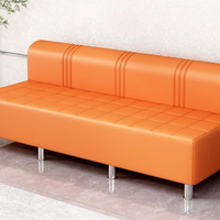 Fauteuil de réception moderne en cuir de haute qualité, couleur personnalisée, ensemble de canapés d'attente pour salon de beauté, hôtel et salle à manger