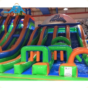 American <span class=keywords><strong>Ninja</strong></span> Warrior carrera de obstáculos interior inflable salto patio gigante Casa de rebote Funfair castillo inflable - Product Image 4