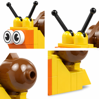 Ensemble de blocs de construction d'animaux, jouet de construction STEM, briques éducatives à monter soi-même, kit de modèles d'animaux créatifs, cadeau pour enfants de 6 ans et plus