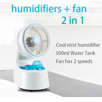 Humidificateur d'air ultrasonique 2 en 1, diffuseur d'arôme et d'arôme de table, à pince, version 2020