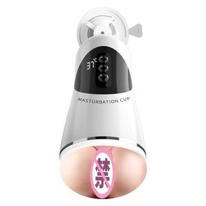Männlicher Mastur bator Künstliche Vagina Einführ bares vibrierendes Massage gerät Sexspielzeug für Männer Masturbieren Masturbation - Product Image 3