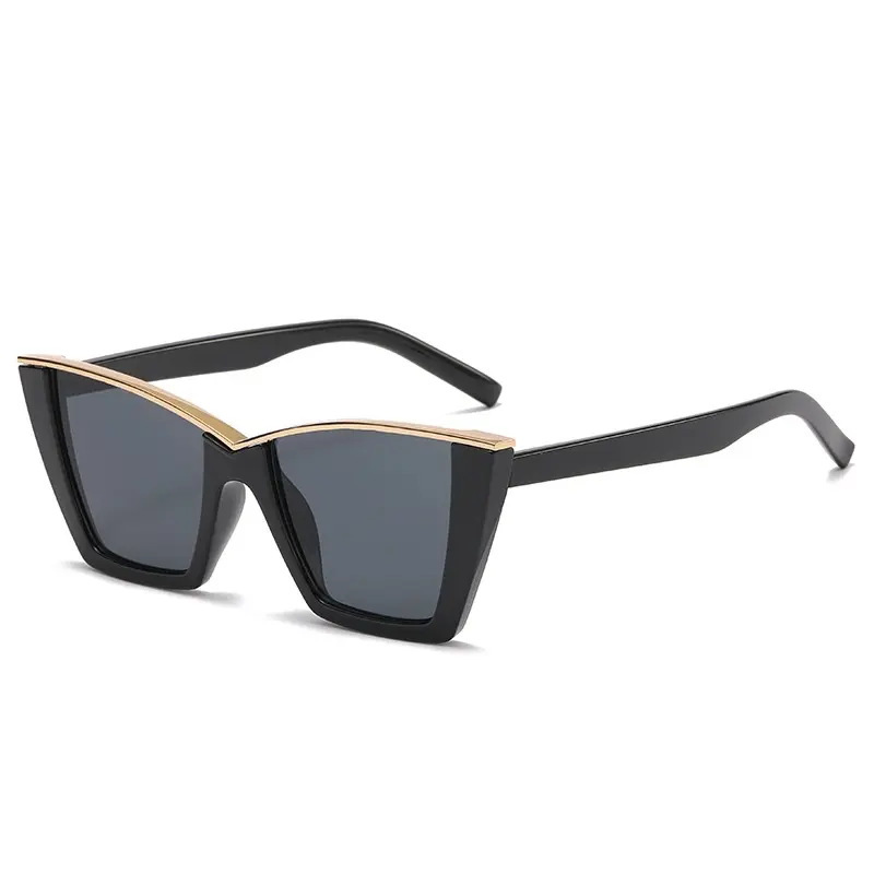 Yt098 Nieuwe Collectie Full Frame Retro Uv400 Zonnebril Mode Schaduw Designer Vintage Cat Eyes Zonnebril Voor Vrouwen