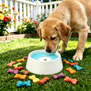 Tazón de Agua Portátil de Plástico con Diseño Sólido para <span class=keywords><strong>Perros</strong></span> y Gatos, para Uso en Exteriores y Viajes - Product Image 2