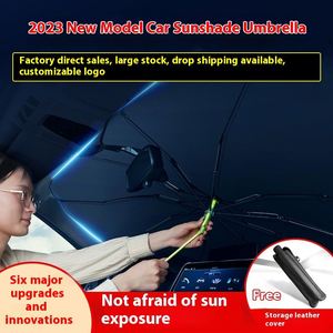 Nuevo Parasol Telescópico Clásico para Coche, Sombrilla Manual para Parabrisas Delantero, Protección Solar, Aislamiento Térmico, Escudo de Luz Fría - Product Image 4