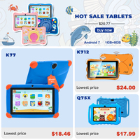 Tablette Tactile Android Wintouch Économique pour Enfants, 7 Pouces, Jeux et Apprentissage, Wi-Fi