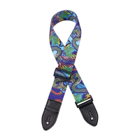 Sangle de guitare électrique acoustique en Polyester de haute qualité pour basse Sublimation nouvellement développée métal coloré et plastique