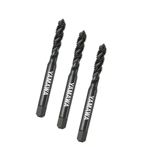 Thread HSS Combination Drill Tap Bit Set 1/4 Inch Hex Deburr Countersink Bits Threaded Bar Glass Shank Drill Bit