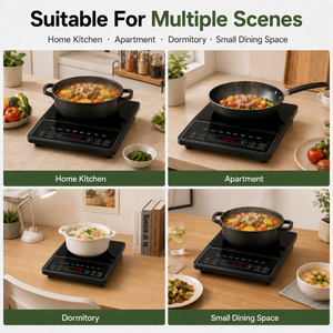 Table de cuisson à induction intégrée 24V DC 48V 8 niveaux de puissance Minuterie 180 minutes Interrupteur tactile 265x315mm Camionneur Camping-car <span class=keywords><strong>Solaire</strong></span> KI04001 - Product Image 5