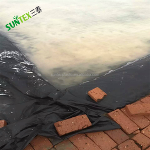 250gsm Imperméable Tissé RPE Géoembrane Revêtement D'étang HDPE Noir Poissons Aquaculture Piscine Canaux Feuille De Couverture - Product Image 5