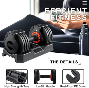 27.5lb quả tạ nhanh chóng và dễ dàng điều chỉnh trọng lượng phạm vi rộng kích thước nhỏ tiết kiệm không gian nhà Thiết bị tập thể dục - Product Image 2