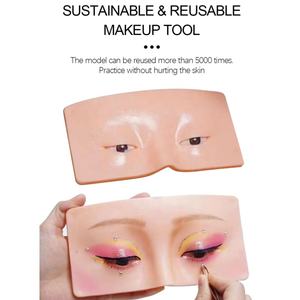 Kit de Entrenamiento Facial de Silicona al por Mayor para Tatuajes Permanentes y Maquillaje, Incluye Ojos y Tablero de Práctica con Máscara - Product Image 6