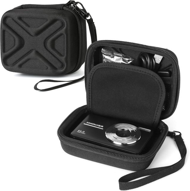 Shockproof Waterproof Camera Shoulder Bag, Portable DSLR Camera Lens Storage Case for Photography Accessories
