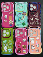 Coque de Téléphone Souple en TPU avec Différents Motifs Personnalisés, Ours Mignon, Vague, pour Samsung A04S A05S A14 A15 A17 A07