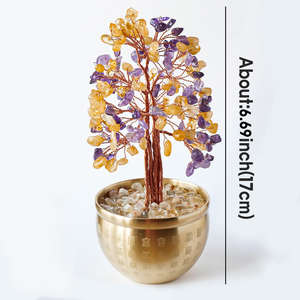 थोक प्राकृतिक पत्थर का अवगुण फेंग शुई के साथ पैसे के पेड़ का चिप्स - Product Image 3