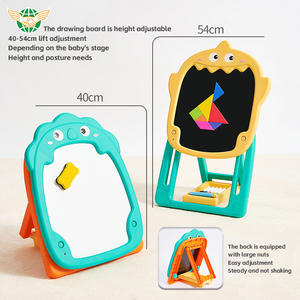 الأكثر مبيعًا ألغاز ألعاب رسم تعليمية مبكرة مزدوجة الوجهين قوس سمك القرش لوحة رسم <span class=keywords><strong>2</strong></span> في 1 ألعاب لوحة الرسم - Product Image 6