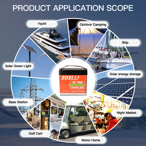 ชุดแบตเตอรี่พลังงานแสงอาทิตย์ LFP 12V LiFePO4แบตเตอรี่เก็บพลังงานลิเธียมไอออน200Ah 400Ah 300Ah ได้ลึกรอบ BMS 12.8V - Product Image 6