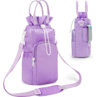 LINGKE pour gobelet de 40 oz, porte-bouteille d'eau, pochette pour gobelet, sac de transport pour bouteille d'eau avec poche pour téléphone, sac de sport