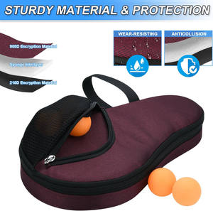 Free sample Customized Wholesale Table Tennis Racket <b>Case</b> Waterproof and Shock-Proof <b>Eva</b> Table Tennis Racket <b>Bag</b> - Product Image 5