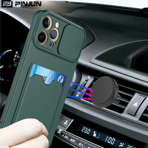 ใหม่เคสป้องกันเลนส์กล้องถ่ายรูปแบบสไลด์สำหรับ <span class=keywords><strong>iPhone</strong></span> 12 Pro Max เคสโทรศัพท์ที่ใส่การ์ดซิลิโคนสำหรับ <span class=keywords><strong>iPhone</strong></span> 11Pro Max 12 XR xxxs - Product Image 3