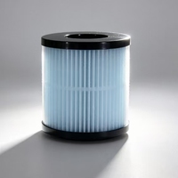 Kartrid Filter Serat Komposit HEPA Silindris Penghilang Debu Efisiensi Tinggi untuk Pembersih Udara Vakum Mobil dan Desktop