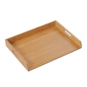 Wooden <b>Storage</b> <b>Tray</b> Rectangle With Handles For Dumplings Stackable Solid Wood Food Container Unfinished Heze Shandong - Product Image 5
