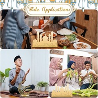 Ornements en bois du Ramadan Eid Mubarak décoration de Table Eid Mubarak ornement en bois pour joyeux Eid Mubarak Ramadan