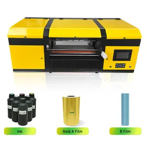 Unlimited Material UV DTF Sticker Printing AB Roll Film A3 UV Printing Laminating Machine CMYKW Varnish Glue A3 UV DTF Printer