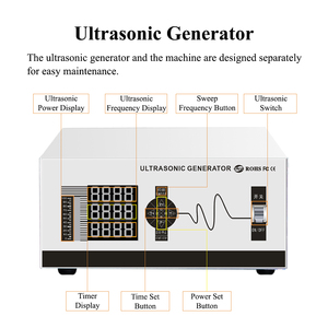 Phụ Tùng Ô Tô Bằng Thép Không Gỉ Bộ Phận Làm Sạch Bằng Sứ Chip Tullker Sáu Bồn Công Nghiệp Siêu Âm Sạch Hơn Với Khuấy Khuấy - Product Image 5