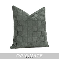 RUIYI almohada de noche tejida de pana verde oscuro, modelo ligero de lujo, habitación de dibujos animados, patrón de Festival, masaje para sala de estar, sofá cama