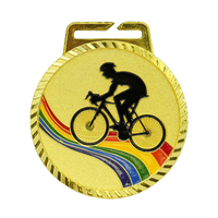 Médaille de course de marathon personnalisée en usine médaille de sport en bronze argent or vierge avec ruban de sublimation pour trophées médailles et plaques