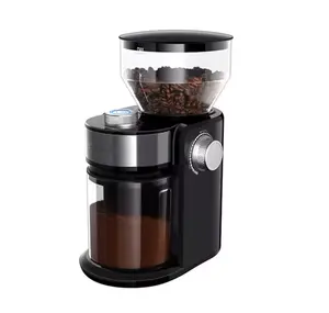 작은 그라인딩 커피 그라인더 버 16 조정 가능한 설정 에스프레소 커피 콩 그라인더 커피 그라인더 전기 스테인레스 스틸