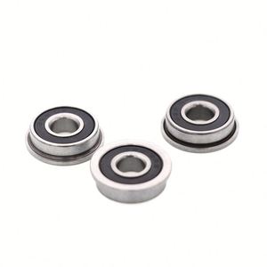 F63800ZZ Flanged <b>Micro</b> Bearing 10x19x7mm Long Life Steel Cage 2RS Sealed Chrome Steel - Product Image 3