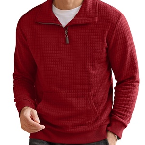 Chaqueta Casual de Manga Larga con Cierre de Cremallera para Hombre, Corte Regular, Cuello Alto, Transpirable, con Bolsillo, Logotipo Personalizado Impreso - Product Image 1