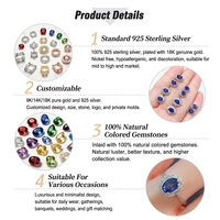 Groothandel op maat gemaakte 925 sterling zilveren oorbellen met natuurlijke topaas, modieus edelsteen sieraden cadeau voor vrouwen, bruiloft, feest