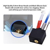 YouQi Printer 3D kepala cetak rakitan Kit ujung panas Kotra 2 Hotend pencetak 3D kepala cetak V5 j-head dengan kaus kaki silikon